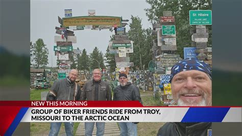 Group of biker friends ride from Troy Missouri, to Arctic Ocean